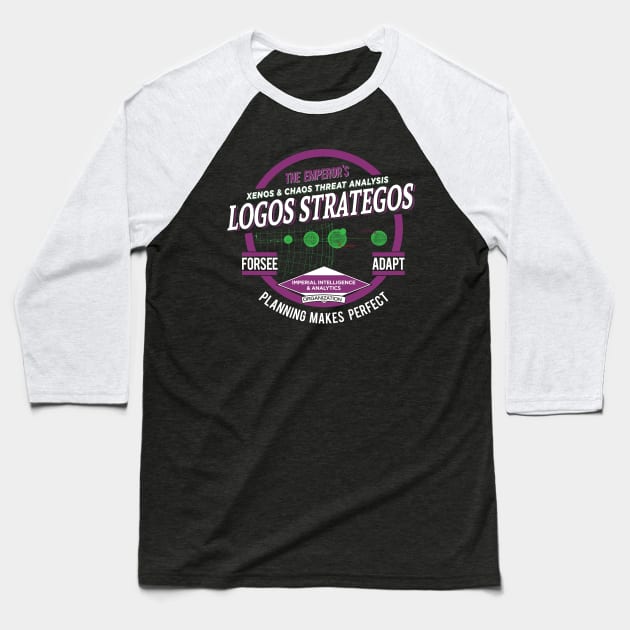 Logos Strategos Baseball T-Shirt by Exterminatus